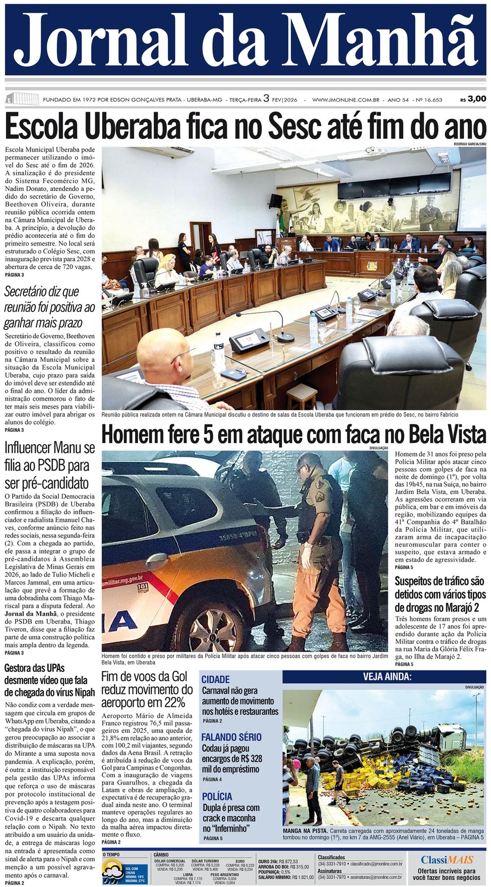 Edição do dia - 03/02/2026