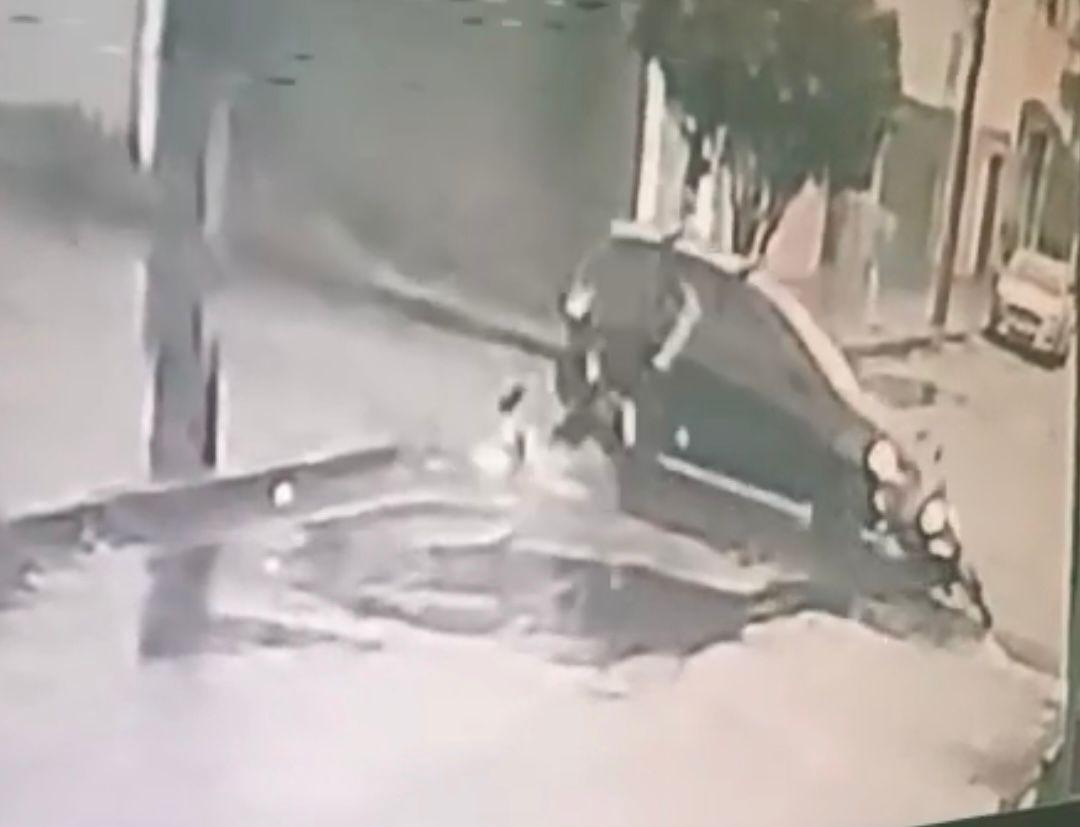 Motorista do carro fugiu sem prestar socorro (Foto/Divulgação)