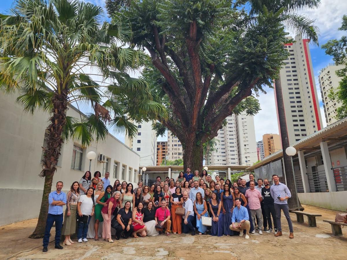 Secretário estadual de Educação, Rossieli Soares, e os gestores de Uberlândia durante visita ao Triângulo Mineiro neste fim de semana (Foto/Ascom SEE/MG)