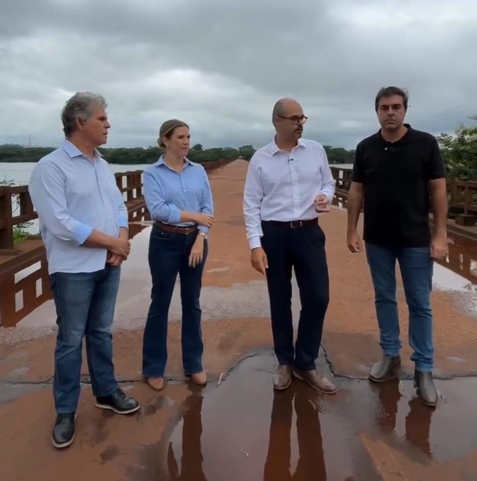 No vídeo, Franco conta o resultado de visita feita ao local, no sábado, acompanhado do vice-governador Mateus Simões e dos prefeitos Celson Pires (Conceição das Alagoas) e Elisa Araújo. (Foto/Reprodução)