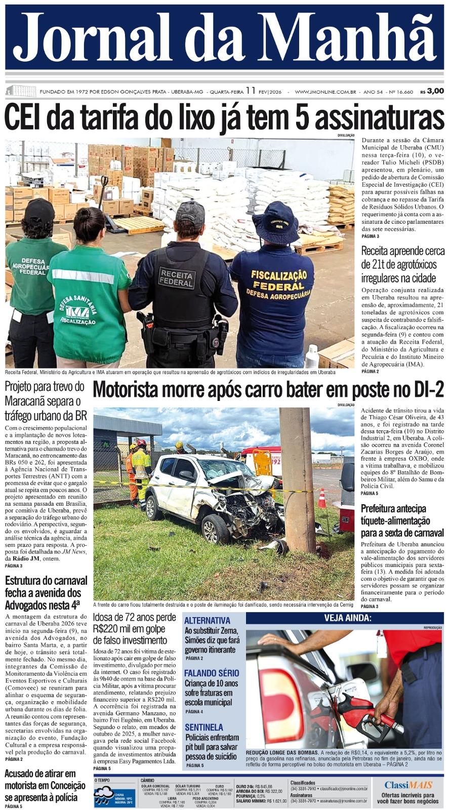 Edição do dia - 11/02/2026