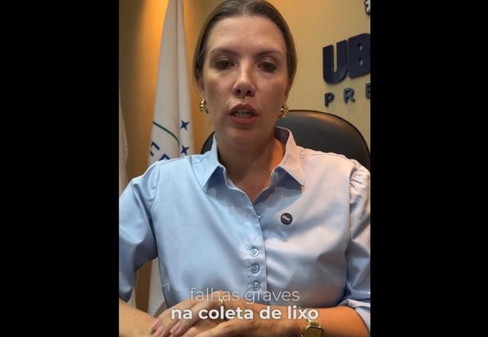 Nas redes sociais, a prefeita Elisa disse que acompanha a situação de falhas na coleta do lixo desde o início. (Foto/Reprodução/Redes Sociais)