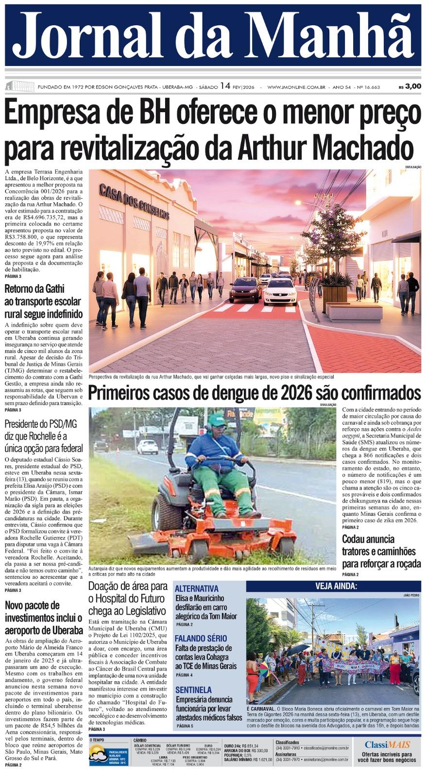 Edição do dia - 14/02/2026