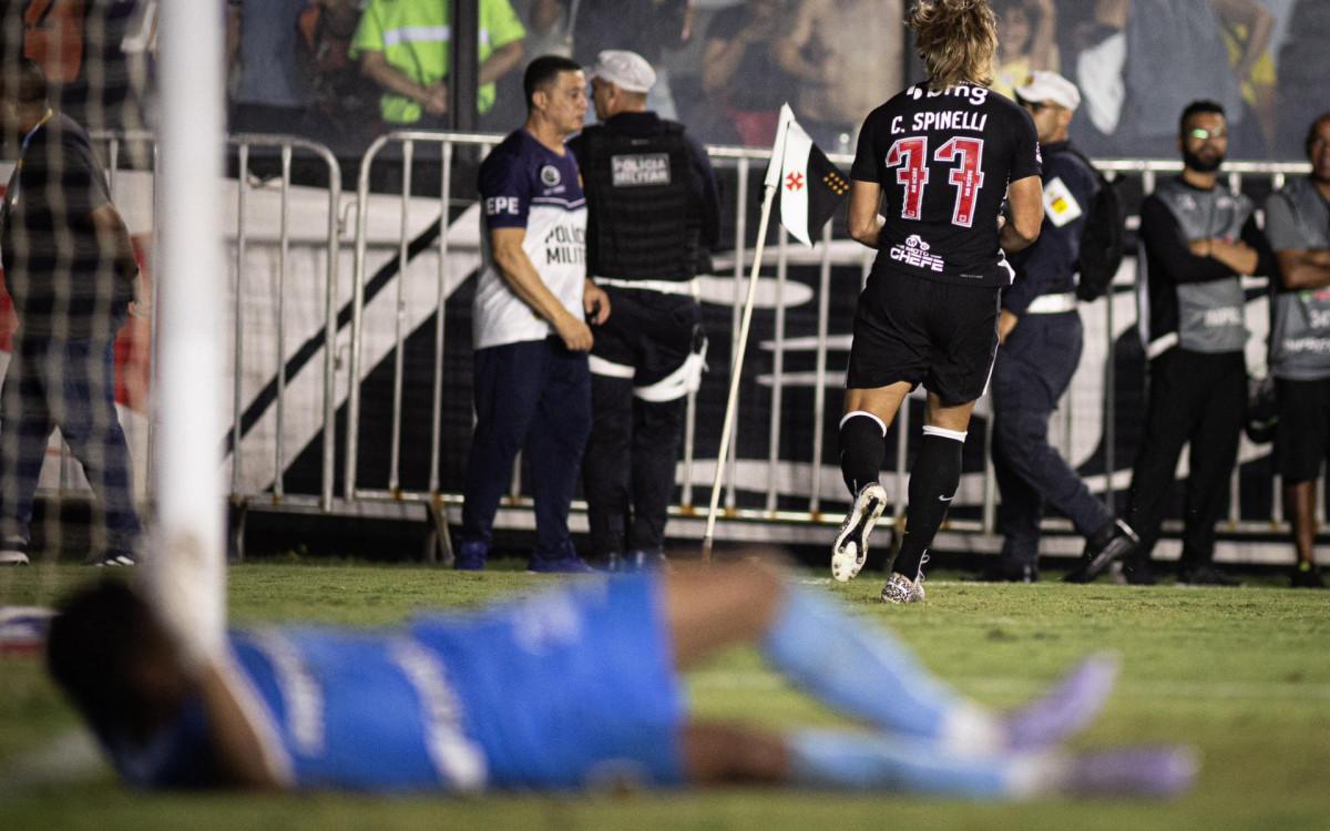 Comemoração de Spinelli no jogo entre Vasco e Volta Redonda (Foto/Matheus Lima - Vasco da Gama)