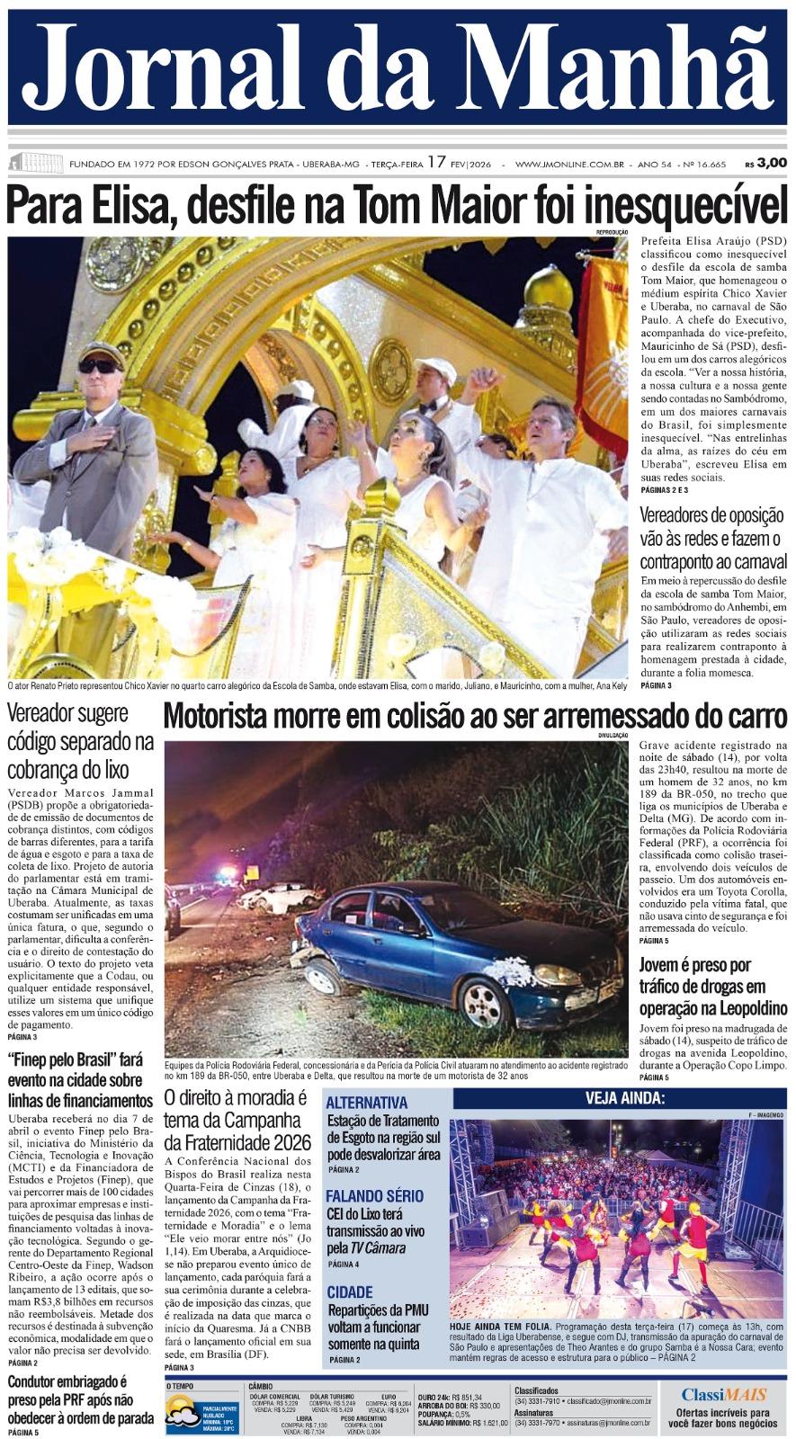 Edição do dia 17/02/2026