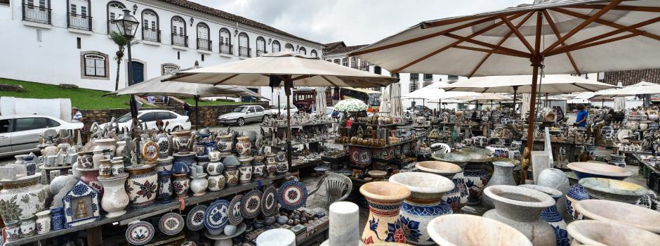 Feira de Pedra Sabão em Ouro Preto. (Foto/Pedro Vilela/Ministério do Turismo)