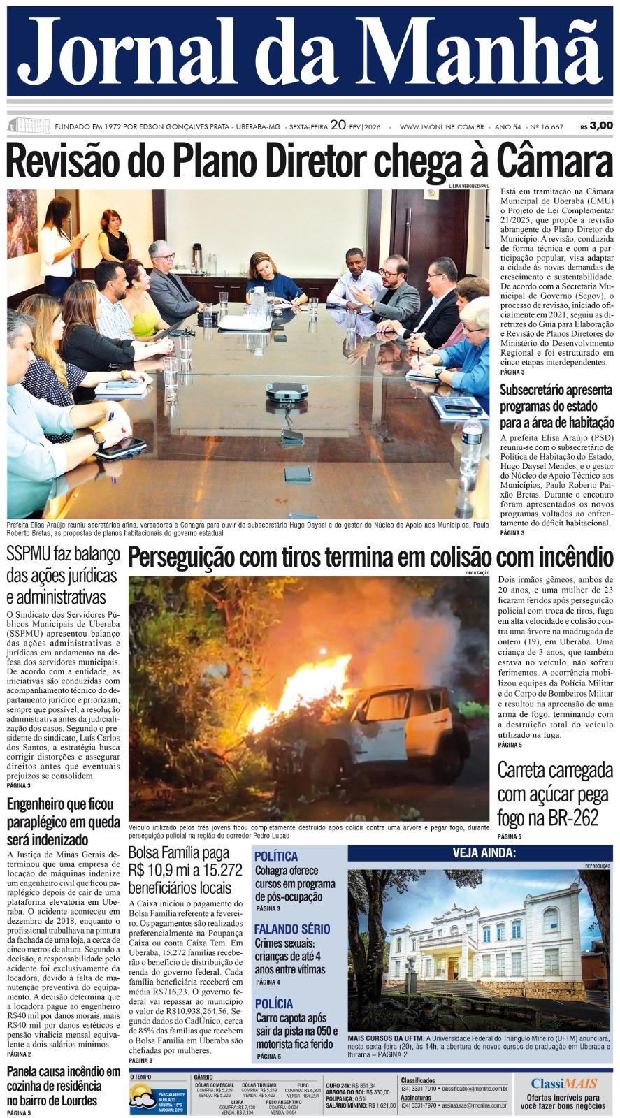 Edição do dia - 20/02/2026