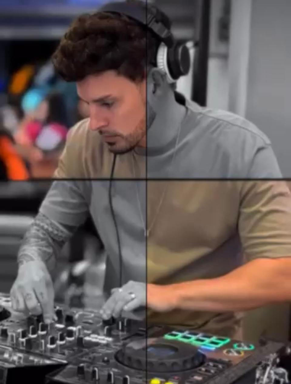 DJ Viny e seu set refinado na BRA Pizza, domingo (Foto/Divulgação)