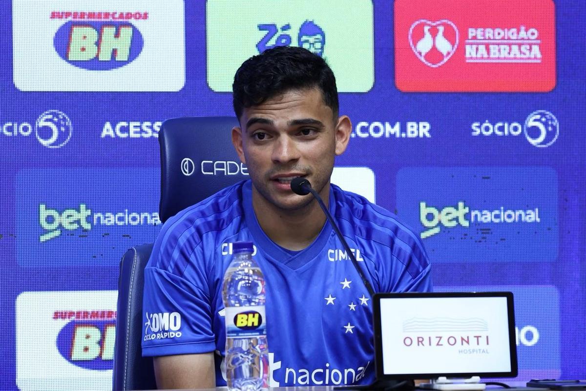 Os gols foram de Lucas Silva e Bruno Rodrigues (Foto), recentemente emprestado pelo Palmeiras (Foto/Flávio Tavares - O TEMPO)