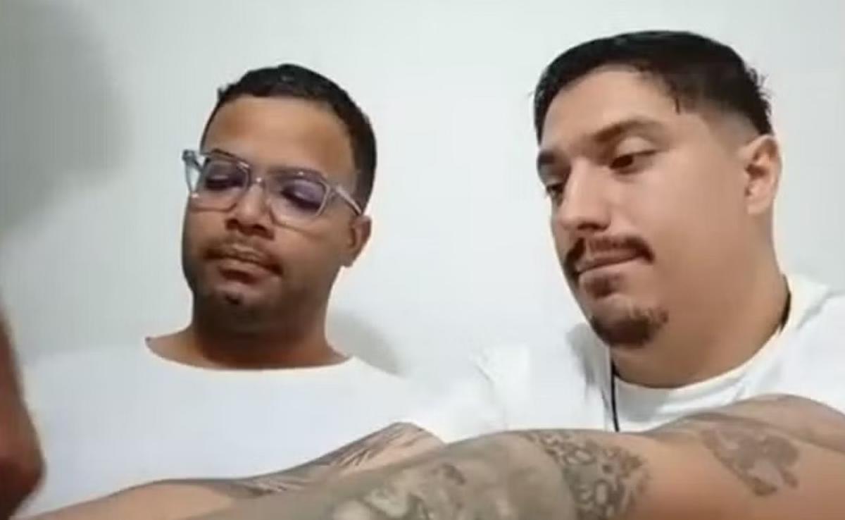 Hytalo Santos e o marido, Euro (Foto/Reprodução/TV Globo)