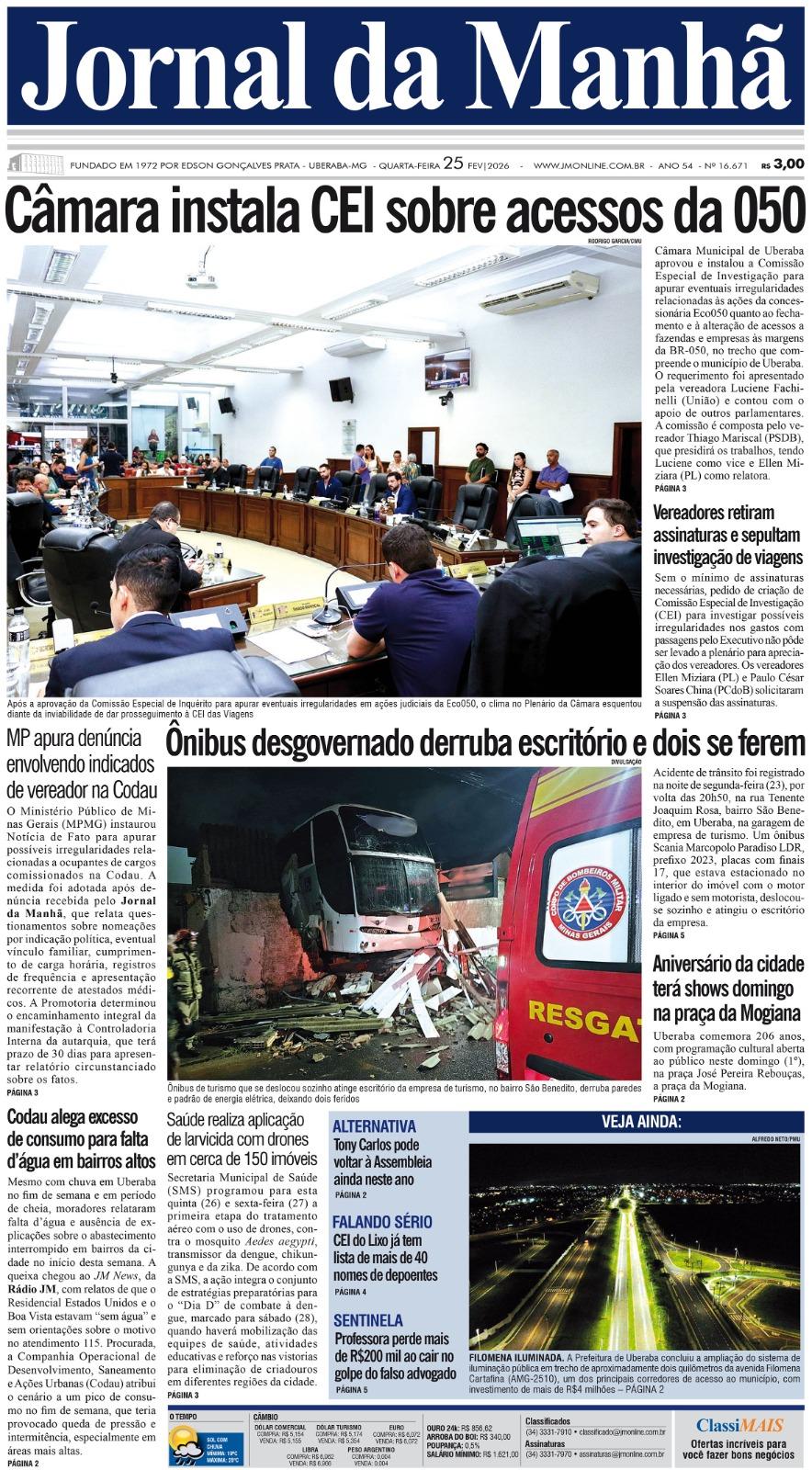 Edição do dia - 25/02/2025