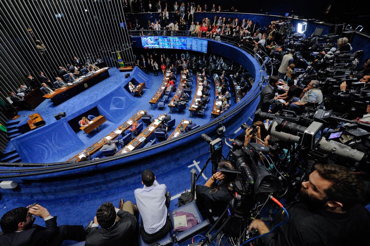 Plenário do Senado Federal durante sessão deliberativa ordinária (Foto/Senado Federal do Brasil)