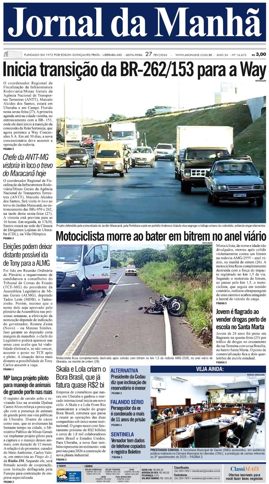 Edição do dia - 27/02/2026