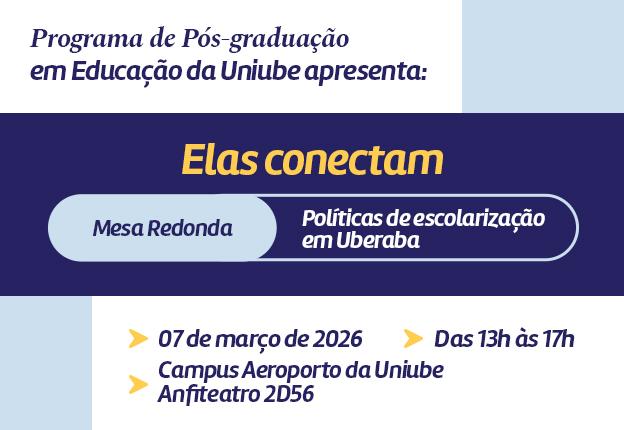 Interessados poderão acompanhar o debate em formato presencial ou remoto pelo YouTube (Foto/Divulgação/Marketing Uniube)