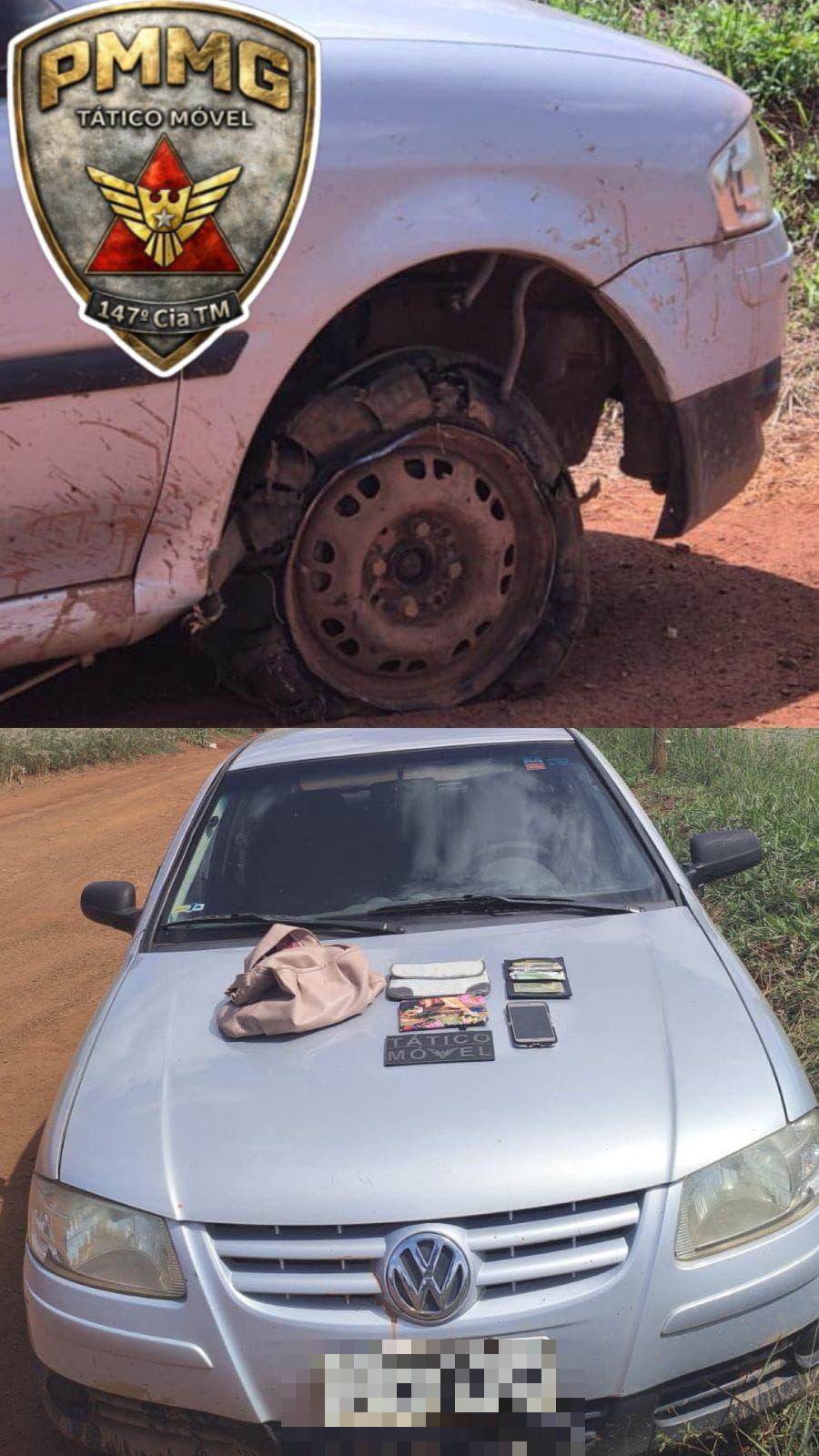 Autor fugiu a pé após abandonar o veículo roubado (Foto/Divulgação)