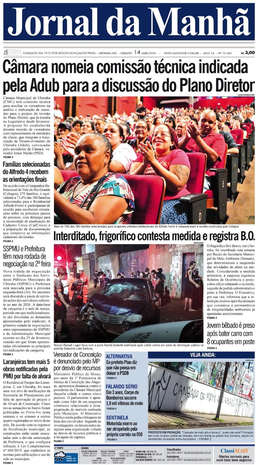 Edição do dia - 14/03/2026