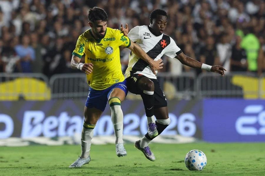 O resultado encerrou um longo jejum do Vasco diante do Palmeiras (Foto/Divulgação)