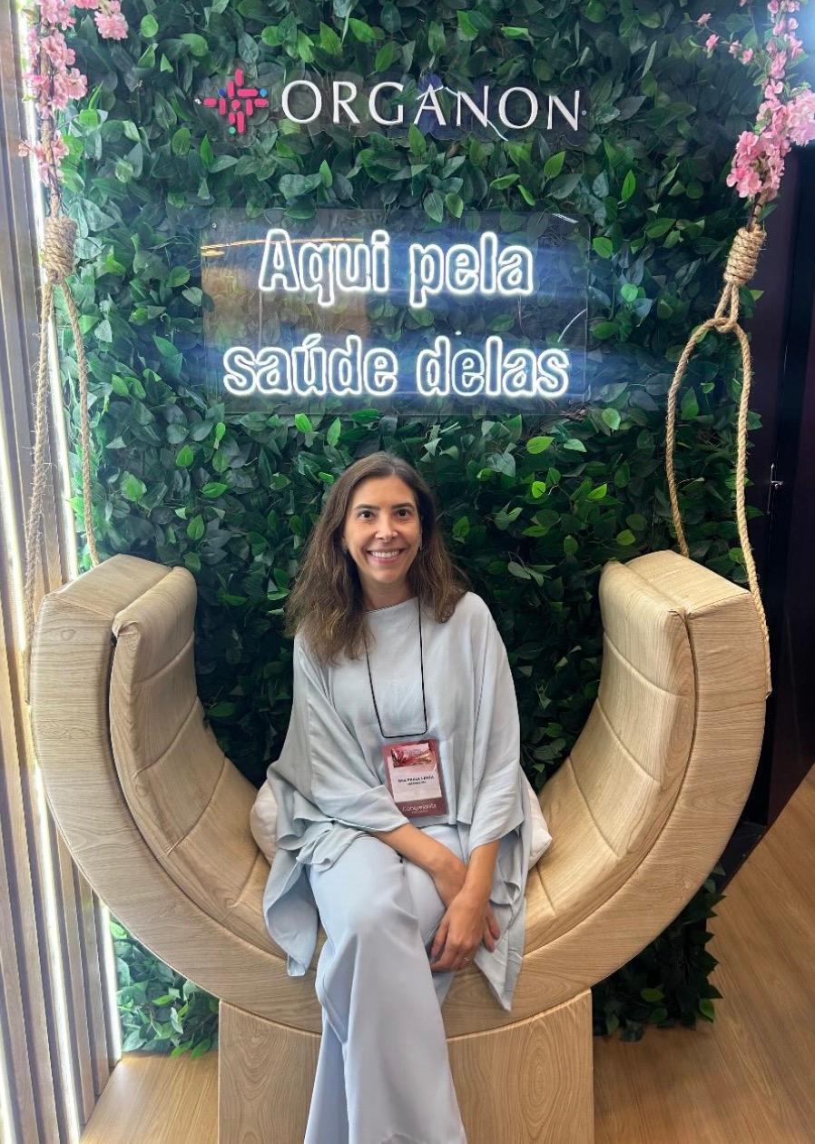 A querida Dra. Paula Lenza durante Congresso de Ginecologia e Obstetrícia em Ribeirão Preto (Foto/Divulgação)