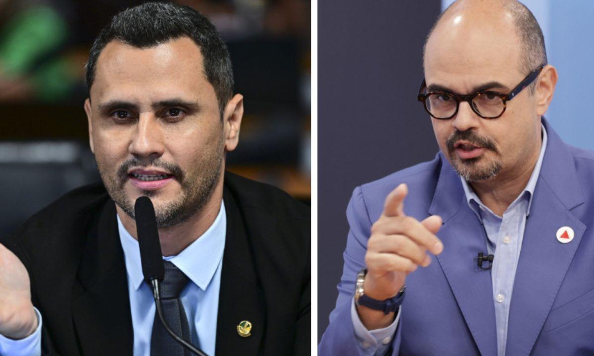 O  senador Cleitinho e o vice-governador de Minas Gerais, Mateus Simões despontam como possíveis líderes de grupos diferentes da direita mineira na corrida pelo governo estadual em 2026. (Foto/Montagem)