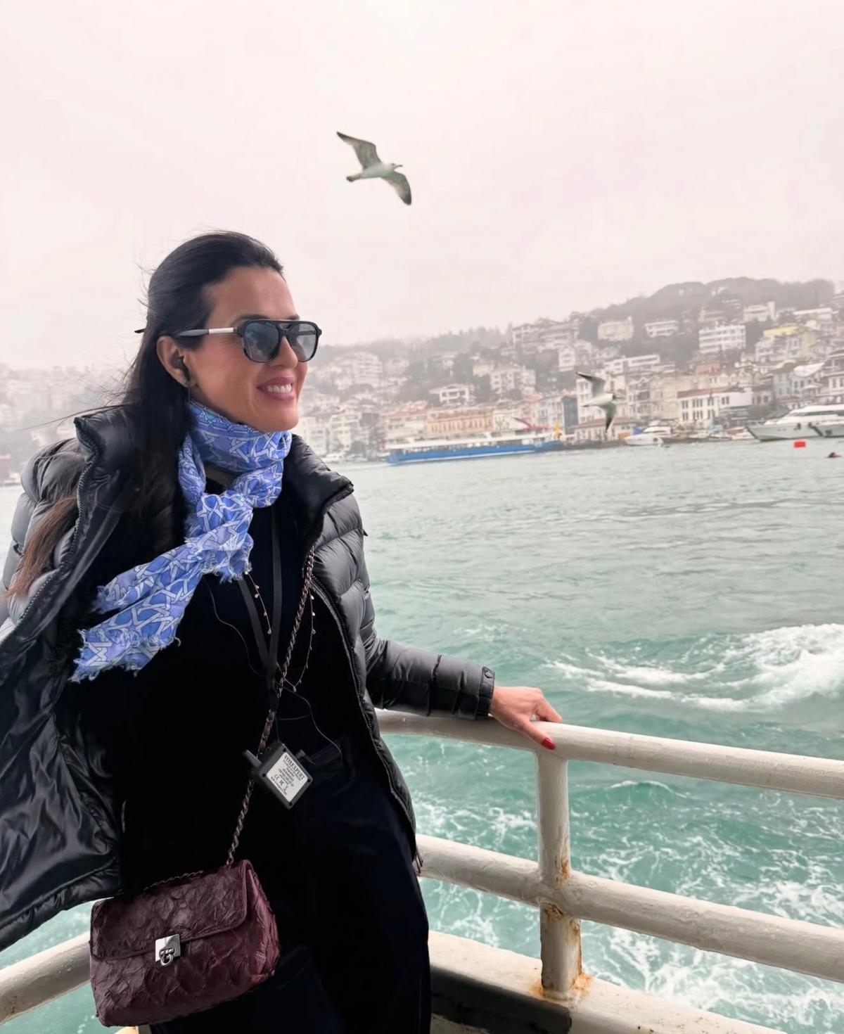 Florença Barsan está com grupo de brasileiros em Istambul e, claro, aproveita para registrar cada momento (Foto/Arquivo pessoal)