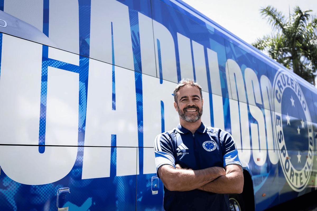 Artur Jorge, novo treinador do Cruzeiro, na Toca da Raposa II (Foto/Gustavo Aleixo/Cruzeiro)