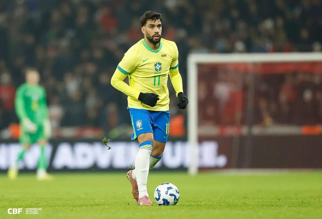 Paquetá em ação pela Seleção Brasileira (Foto/Divulgação/CBF)