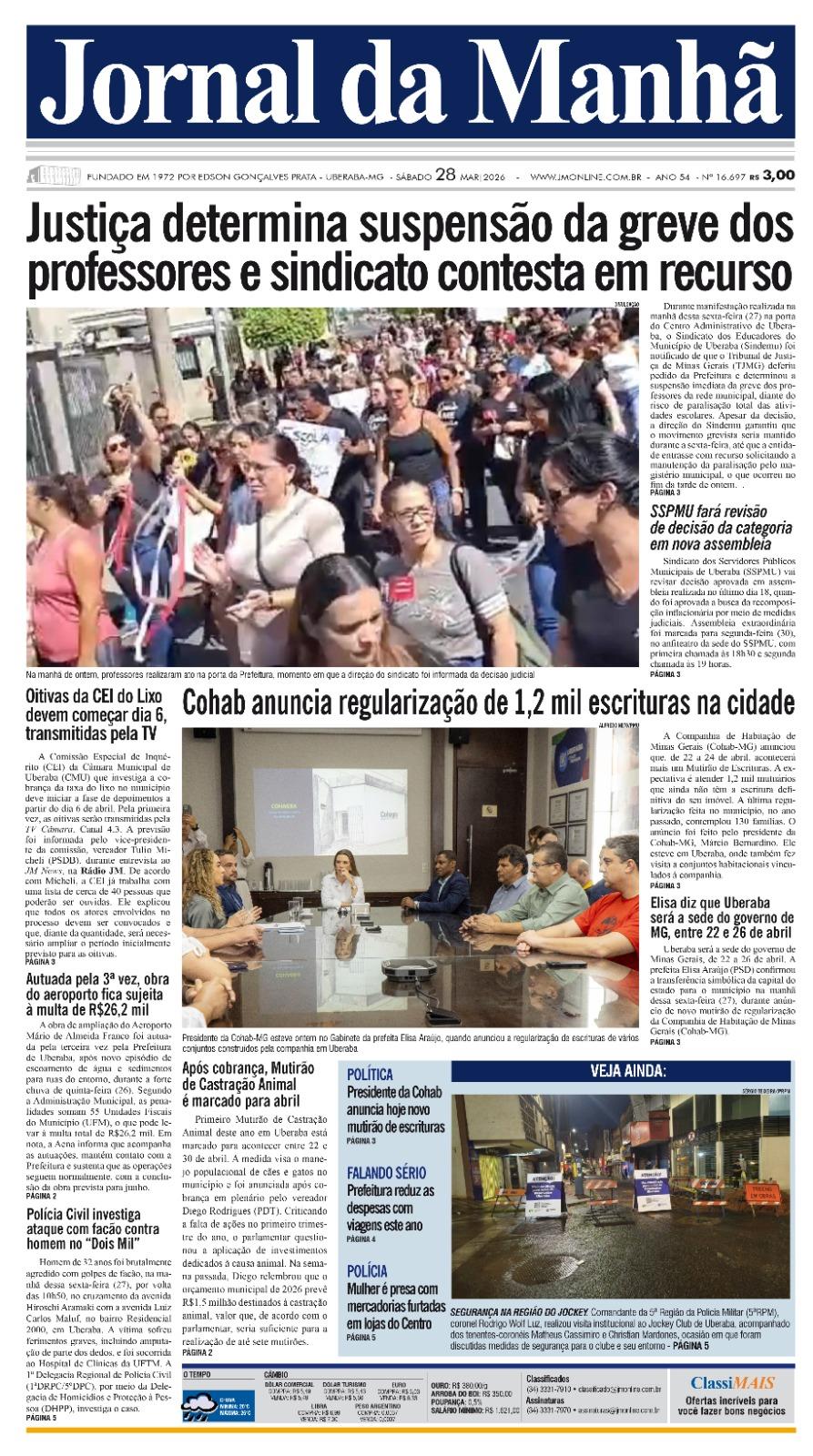 Edição do dia - 28/03/2026