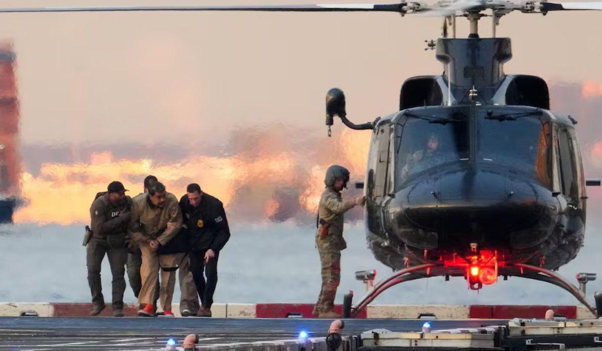 Maduro foi capturado pelas forças americanas em 3 de janeiro de 2026 (Foto: Reprodução de vídeo)