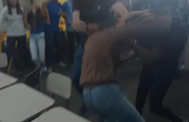 Briga chegou a ser filmada por uma pessoa que estava no local (Foto/Divulgação)