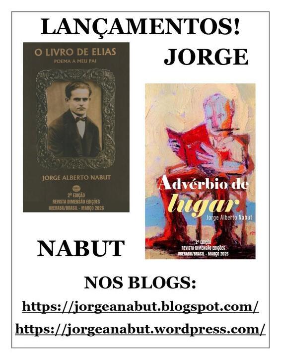 Também on line, livros do inesquecível Jorge Alberto Nabut (Foto/Divulgação)