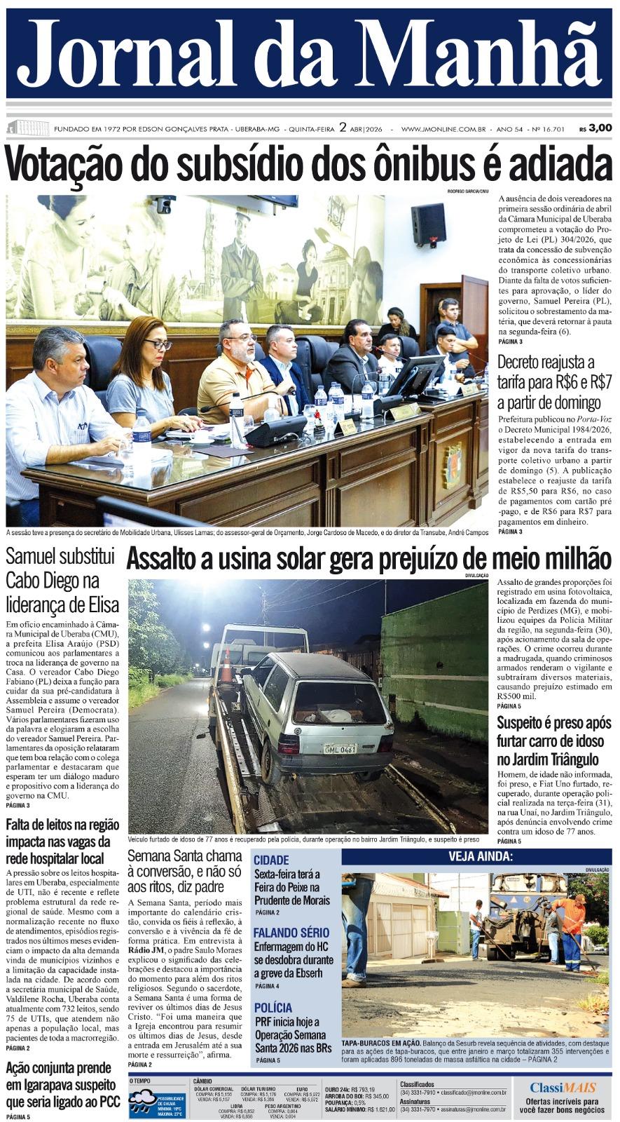 Edição do dia - 02/04/2026