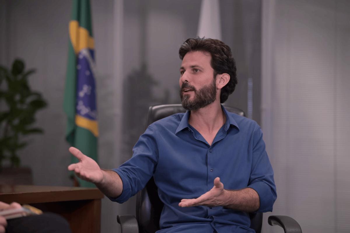 O secretário de estado de Governo, Marcelo Aro (PP), que não concorda com a presença de Carlos Viana (Podemos) em sua chapa das eleições 2026 (Foto/Fred Magno)