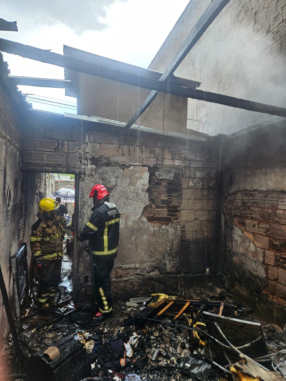 O imóvel foi interditado (Foto/Corpo de Bombeiros)