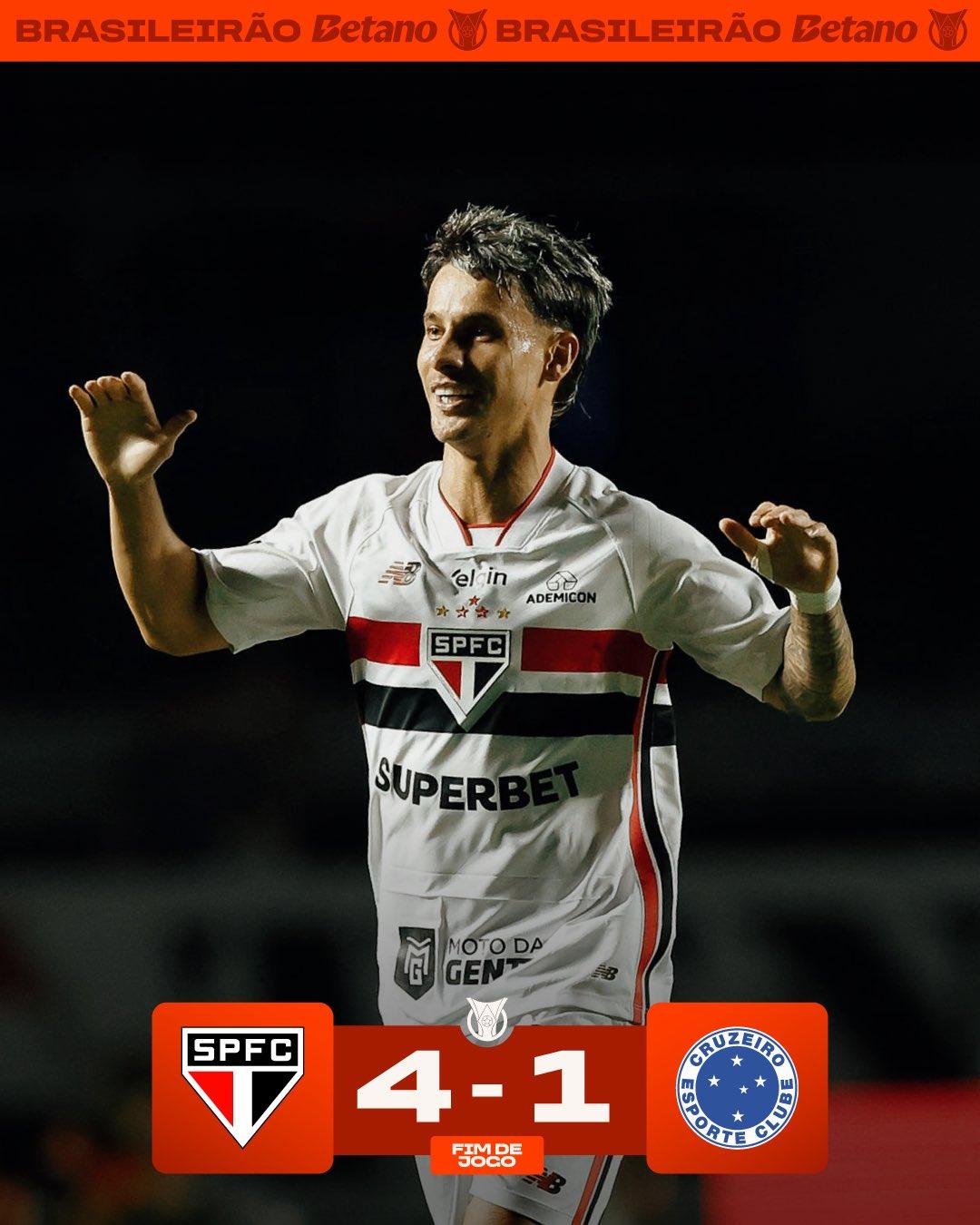 Com hat-trick do atacante, Tricolor voltou a vencer após três jogos (Foto/Reprodução)