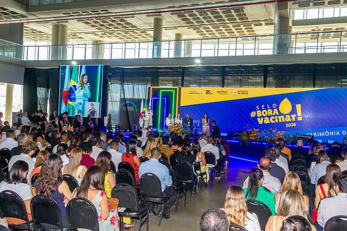 Na premiação, 160 municípios receberam o Selo Ouro, destinado às cidades que alcançaram cobertura completa de todas as vacinas (Foto/Eric Bezerra/MPMG)