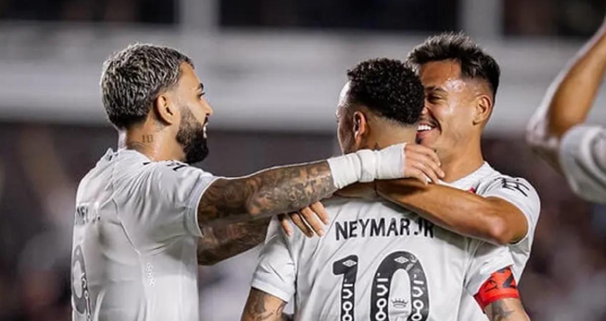 Camisa 10 aparece na criação, Gabriel Barbosa dá assistência e Peixe garante vitória importante no Brasileirão (Foto/Raul Baretta)