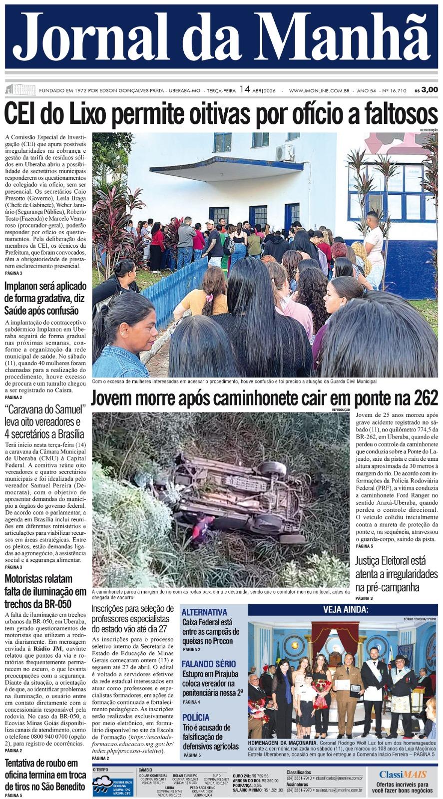 Edição do dia - 14/04/2026