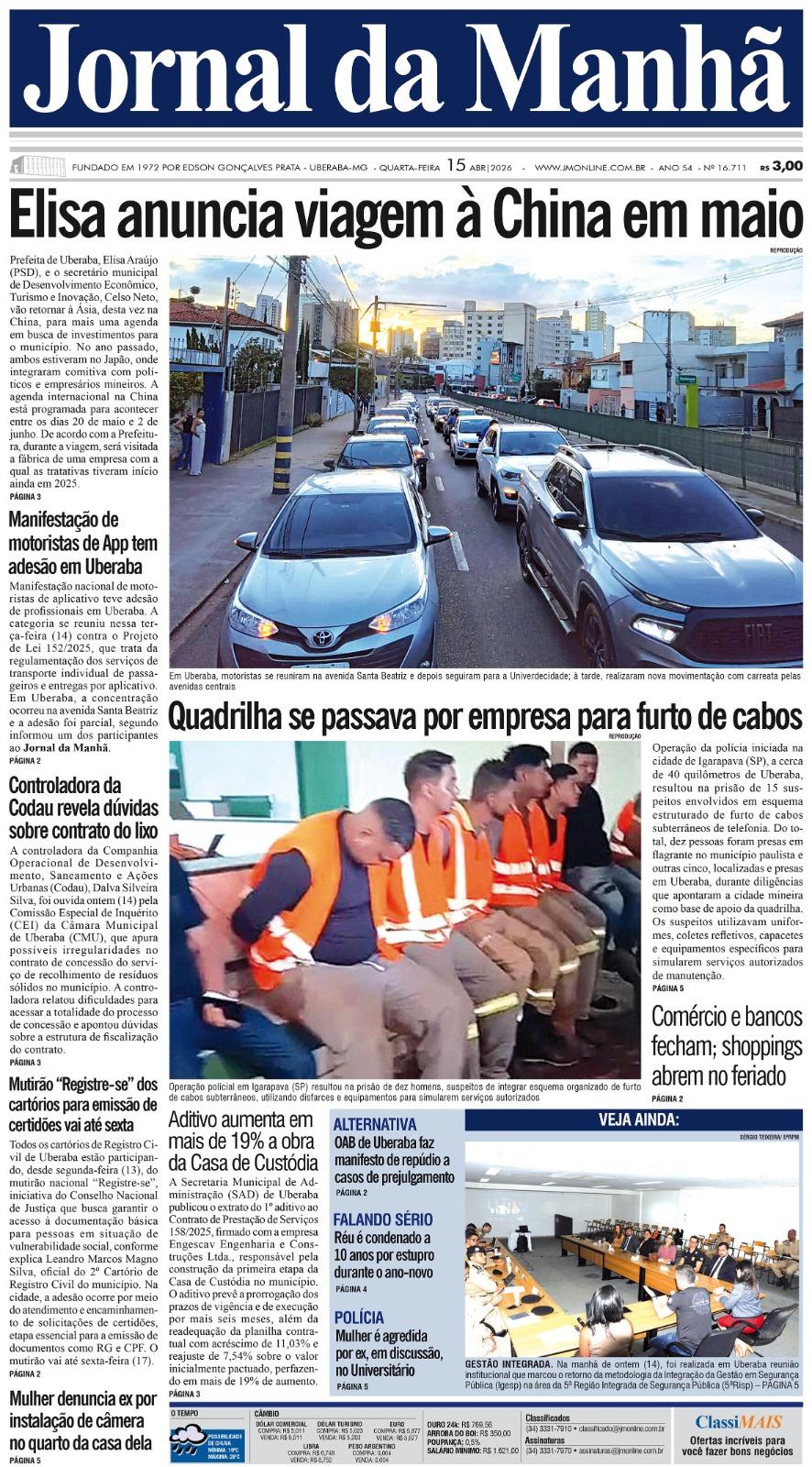 Edição do dia 15/04/2026