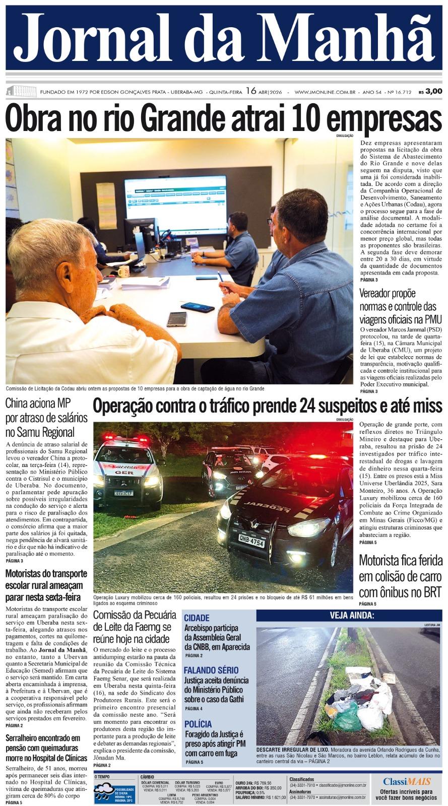 Edição do dia - 16/04/2026