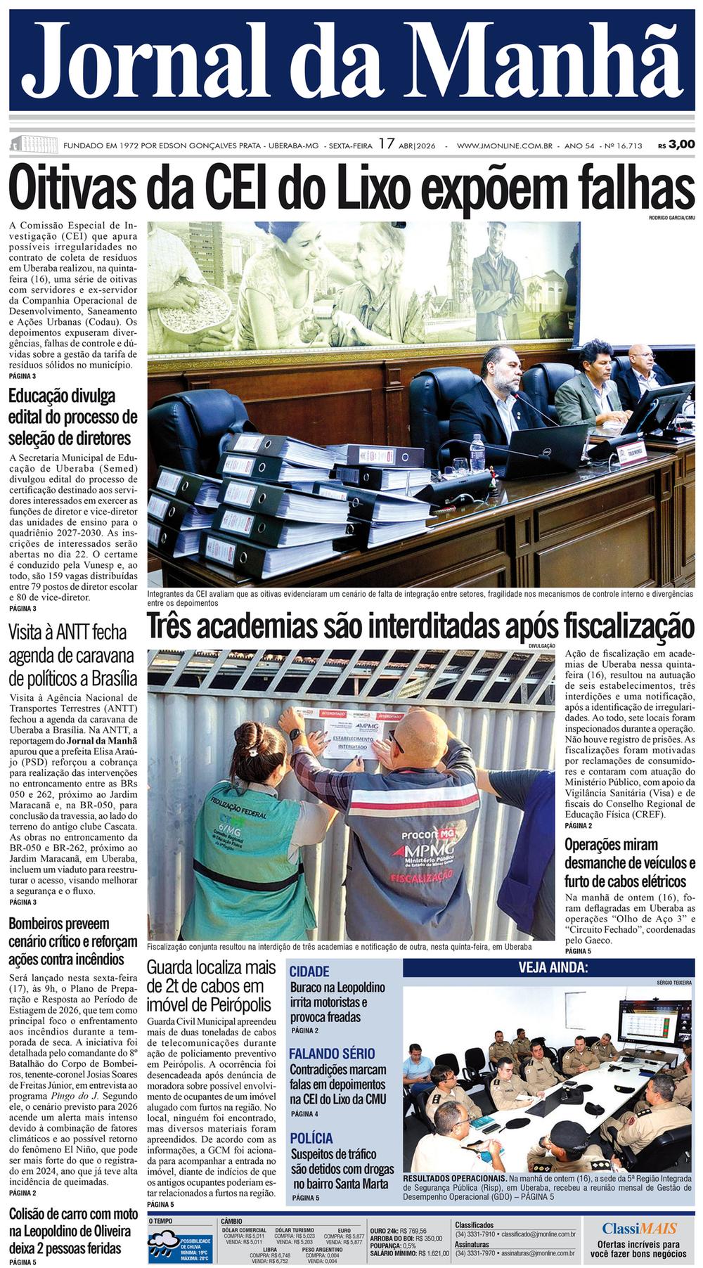 Edição do dia - 17/04/2026