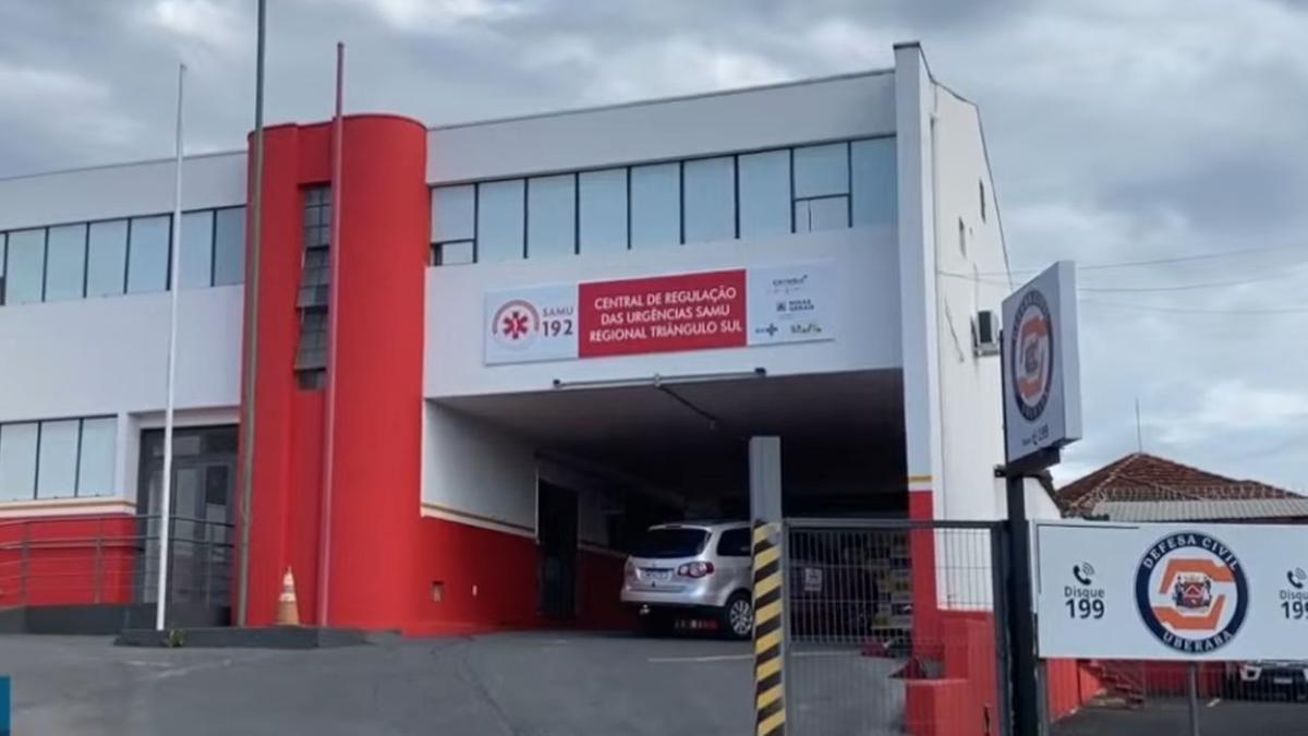 Sede da Regulação do Samu Regional do Triângulo Sul, que estaria enfrentando problemas relacionados ao atraso de salários dos profissionais (Foto / Divulgação)