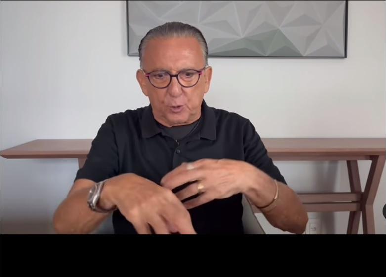 Galvão Bueno reagiu a declaração do jogador depois de gesto interpretado como provocação (Foto/Instagram)