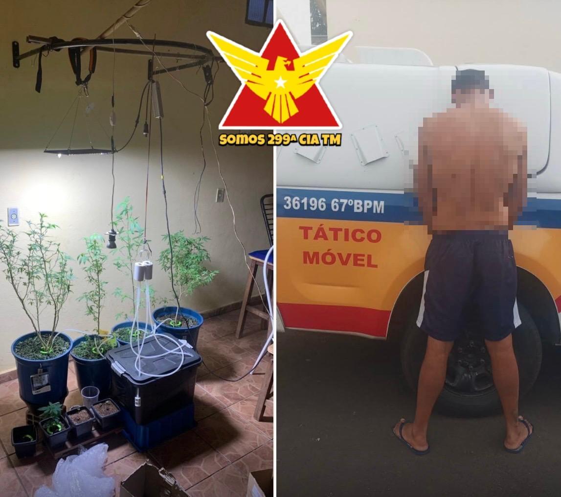 Materiais apreendidos durante a operação policial incluindo drogas, balança e aparelhos eletrônicos, no bairro Pacaembu (Foto/Divulgação)