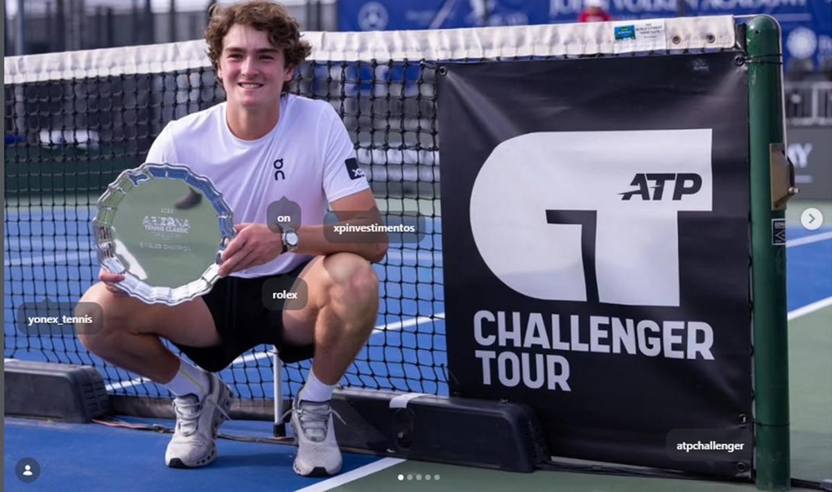 João Fonseca joga hoje e faz último duelo do dia na quadra secundária do torneio (Foto/Instagram)