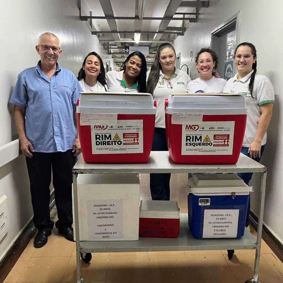 Foram captados coração, fígado, dois rins e tecidos oculares, entre córnea, esclera e limbo. A doação deve beneficiar pelo menos seis pacientes (Foto/Divulgação)