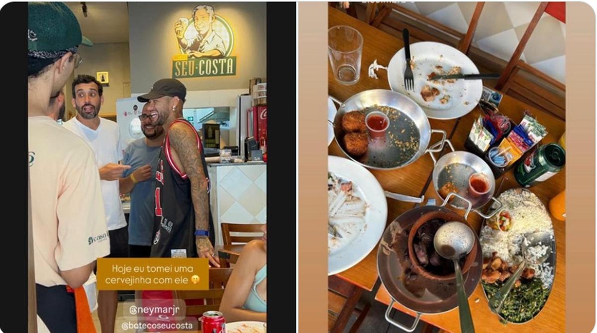 Neymar deveria estar treinando para o jogo contra o San Lorenzo (Foto/Feijoada Seu Costa)