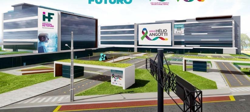 Perspectiva do “Hospital do Futuro” e a nova sede do Hospital Hélio Angotti, no Parque Tecnológico (Foto/Reprodução)