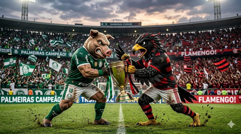Palmeiras e Flamengo devem se encontrar no Mundial de Clubes de 2029 (Foto/Gemini)