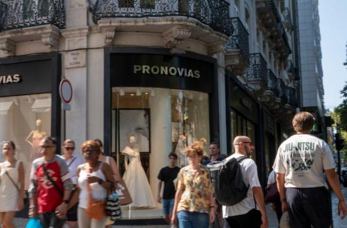 Rua comercial de Lisboa, em Portugal (Foto/Reuters/Luis Boza/Arquivo)