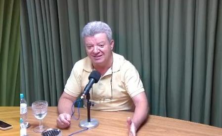 Antônio Gonçalves do Reis Lerin, durante entrevista ao Pingo do J, quando anunciou a disposição de disputar eleição para deputado estadual este ano (Foto/Reprodução)